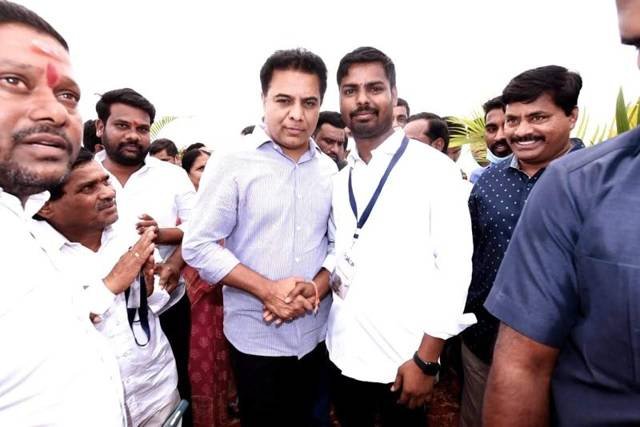 Our proprietor with guests at a public event
